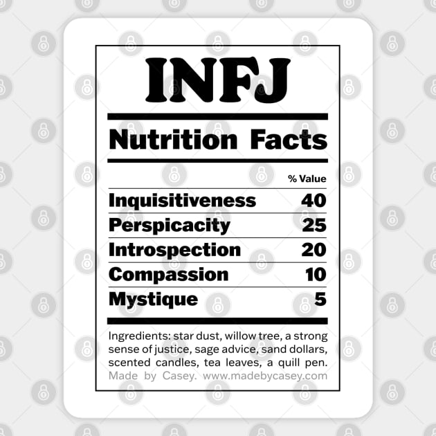 INFJ Magnet by Made by Casey